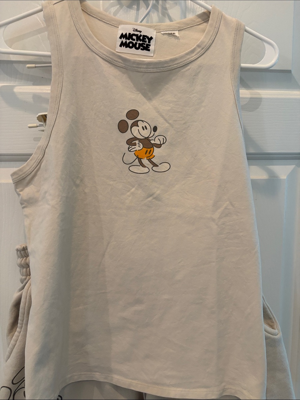 Disney Mickey Mouse Tan Tank Top and Shorts Set - Picture 3 of 9